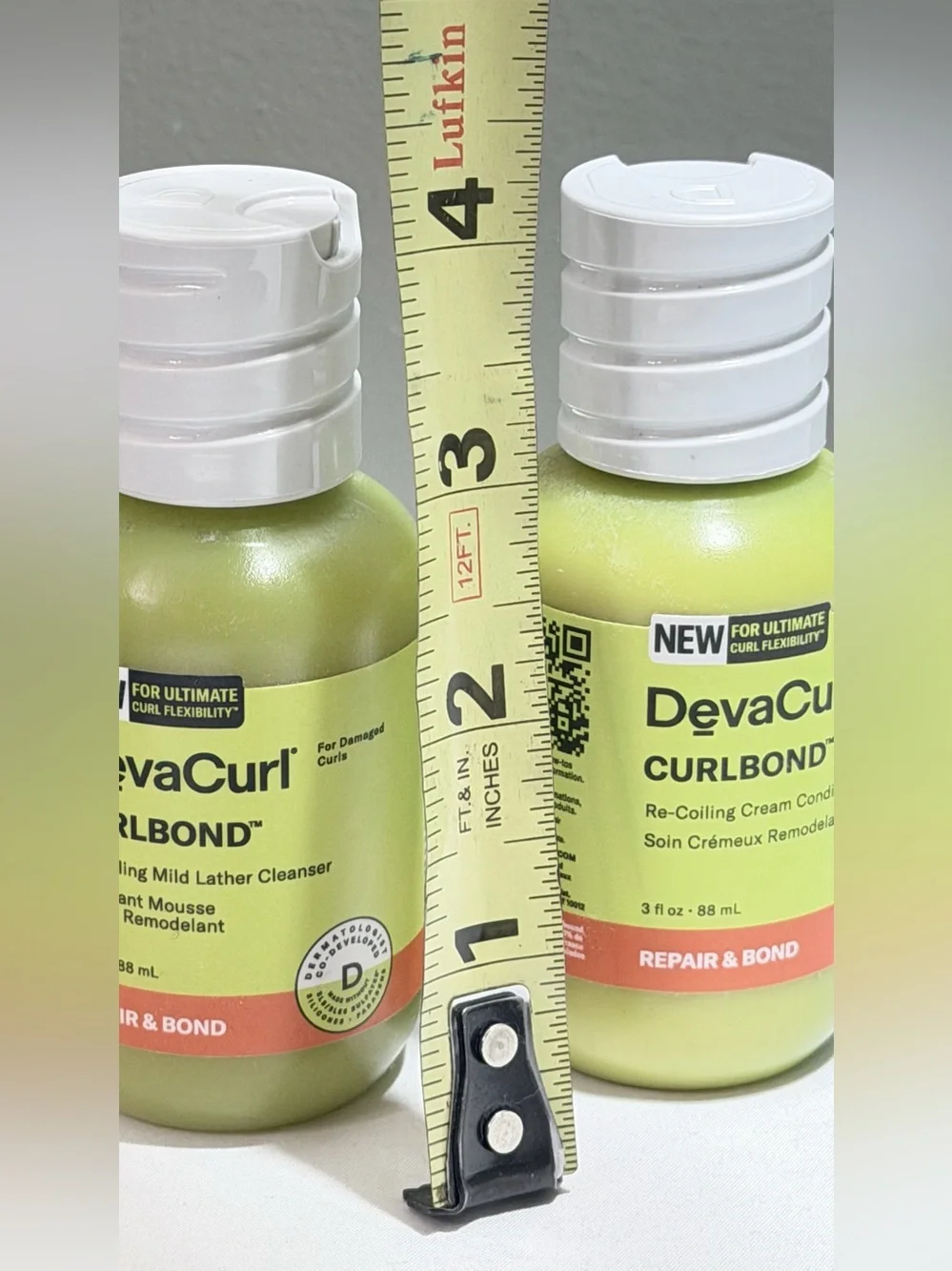 DevaCurl Curlbond Re-Coiling Repair Bond Lather Cleanser Conditioner 3oz Travel